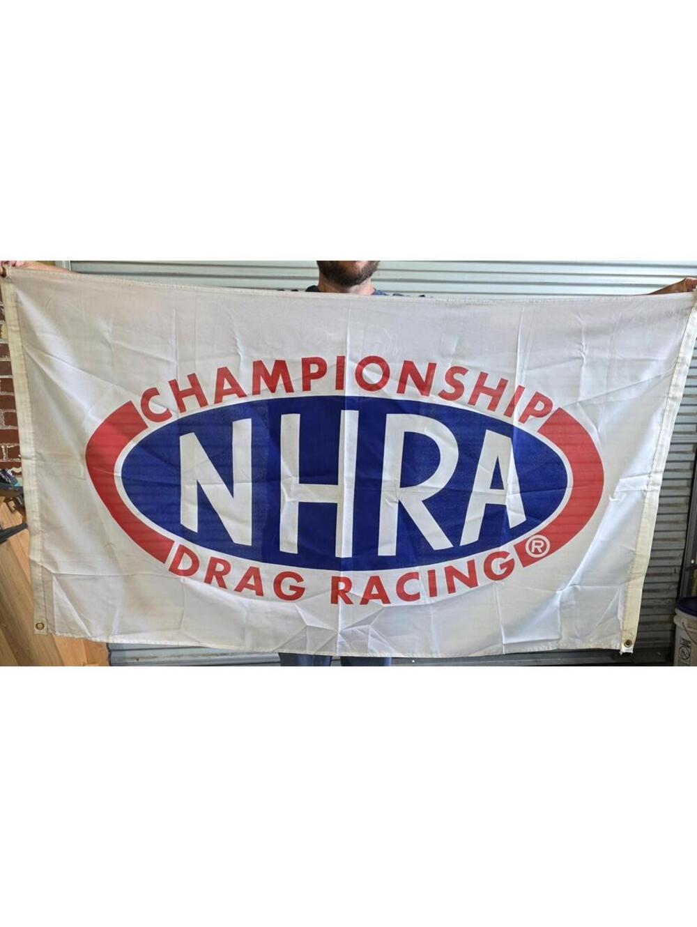 NHRA 3'X5' FLAG BANNER DRAG RACING MAN CAVE GARAGE SGOP WALL DECOR